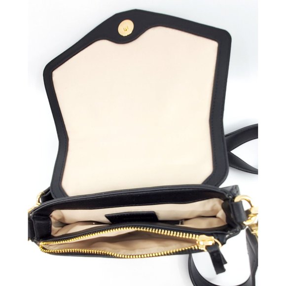 NWOT Inc Black Megann Geo Crossbody $69.50 - Picture 4 of 4